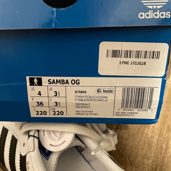 Brand new Adidas Samba Sneakers - Picture 2 of 3